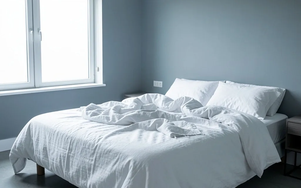 Chambre minimaliste au repos